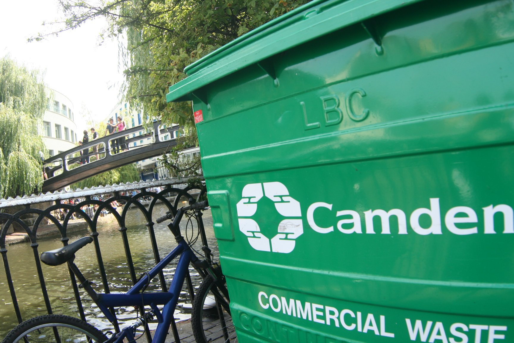 komerčné smeti v Camdene