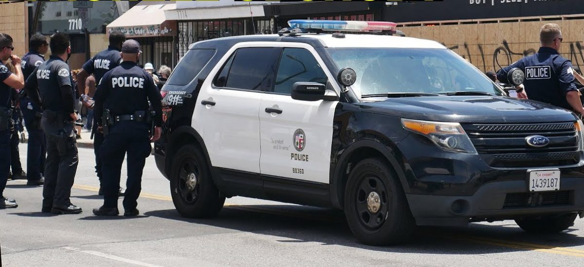 Pohľad na policajtov v Los Angeles