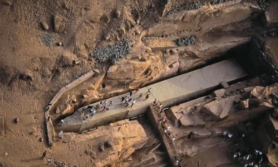Nedokončený egyptský obelisk