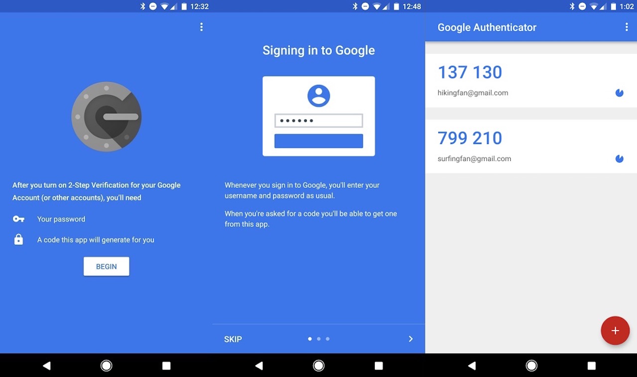 Aplikácia Google Authenticator