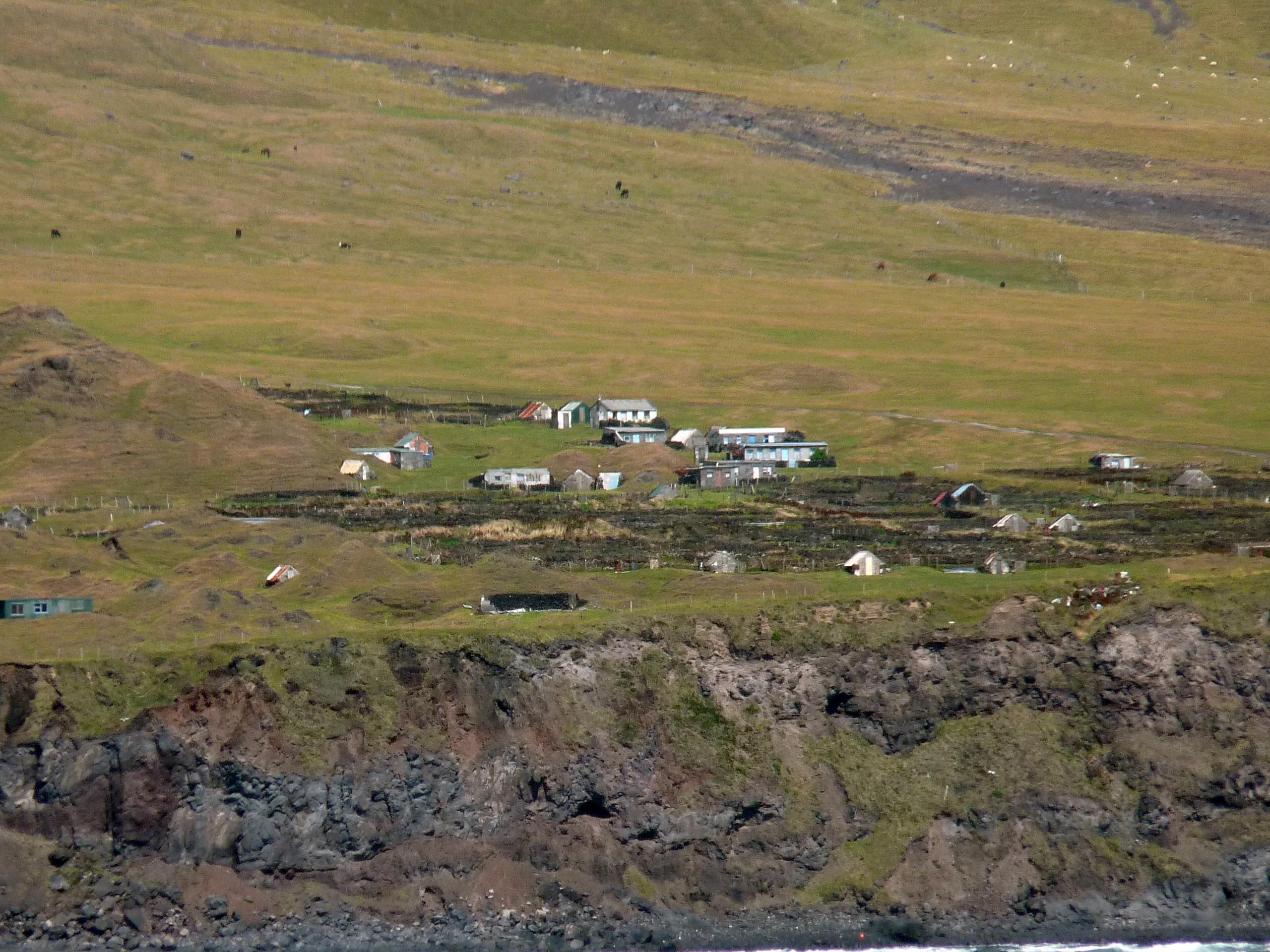 Tristan da Cunha, Domy, Zemiakové polia