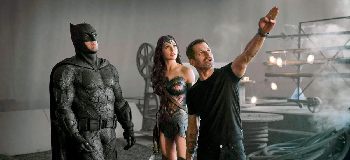 Zack Snyder počas nakrúcania svojej verzia DC univerza