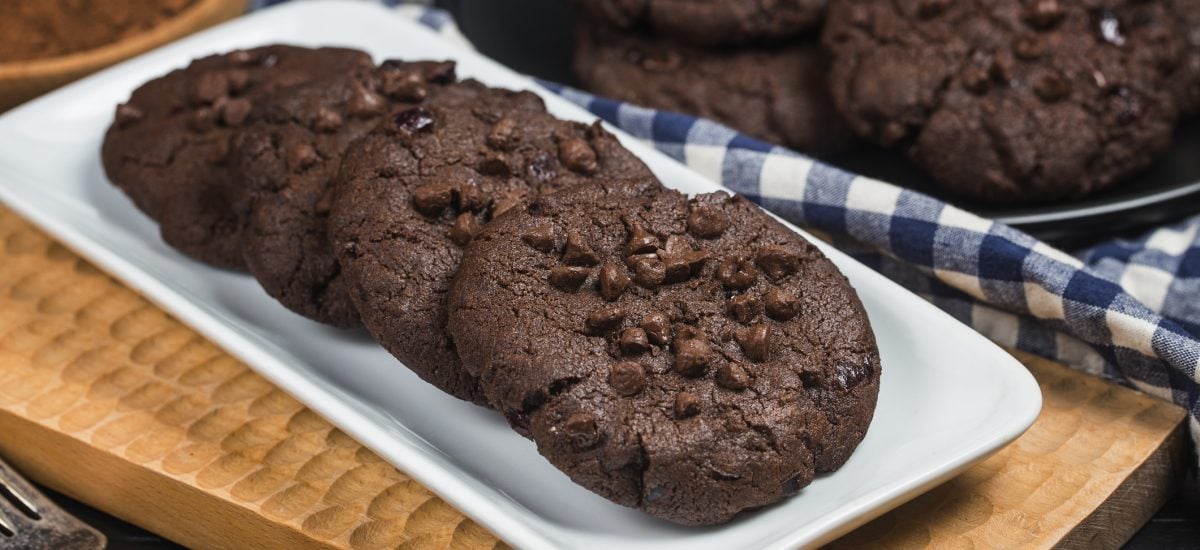 tipy na víkend vegan čokoládové cookies