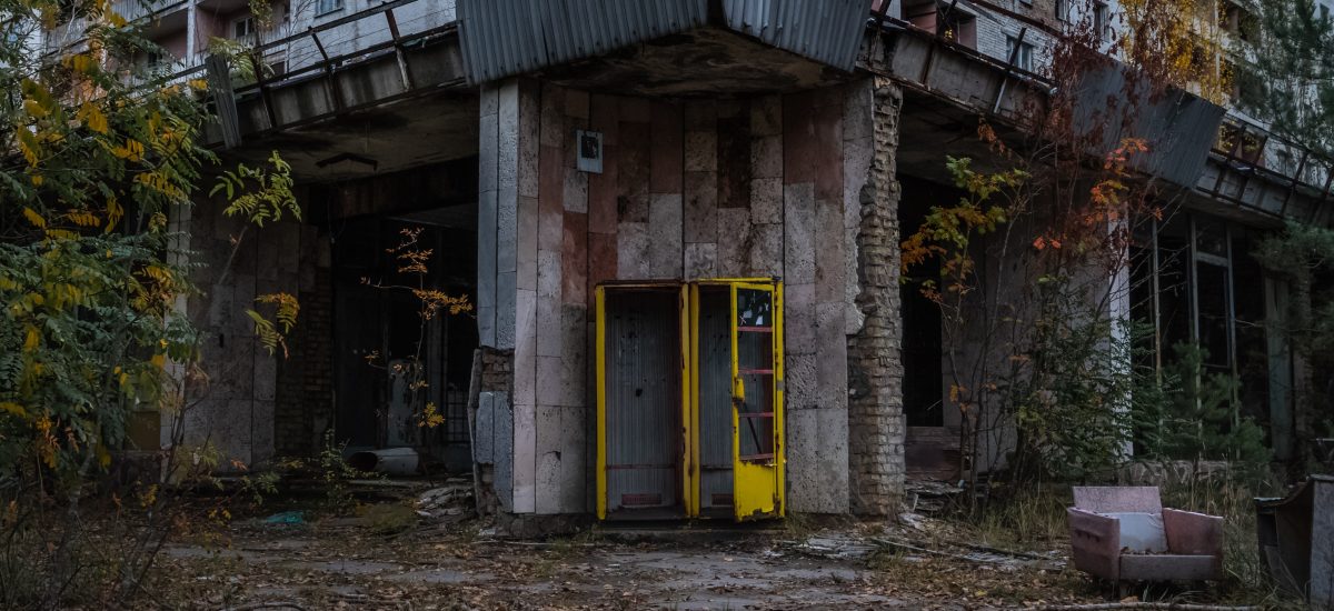 Opustené mesto neďaleko Černobyľu