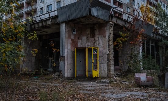 Opustené mesto neďaleko Černobyľu