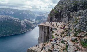 Útes Preikestolen na juhozápade Nórska