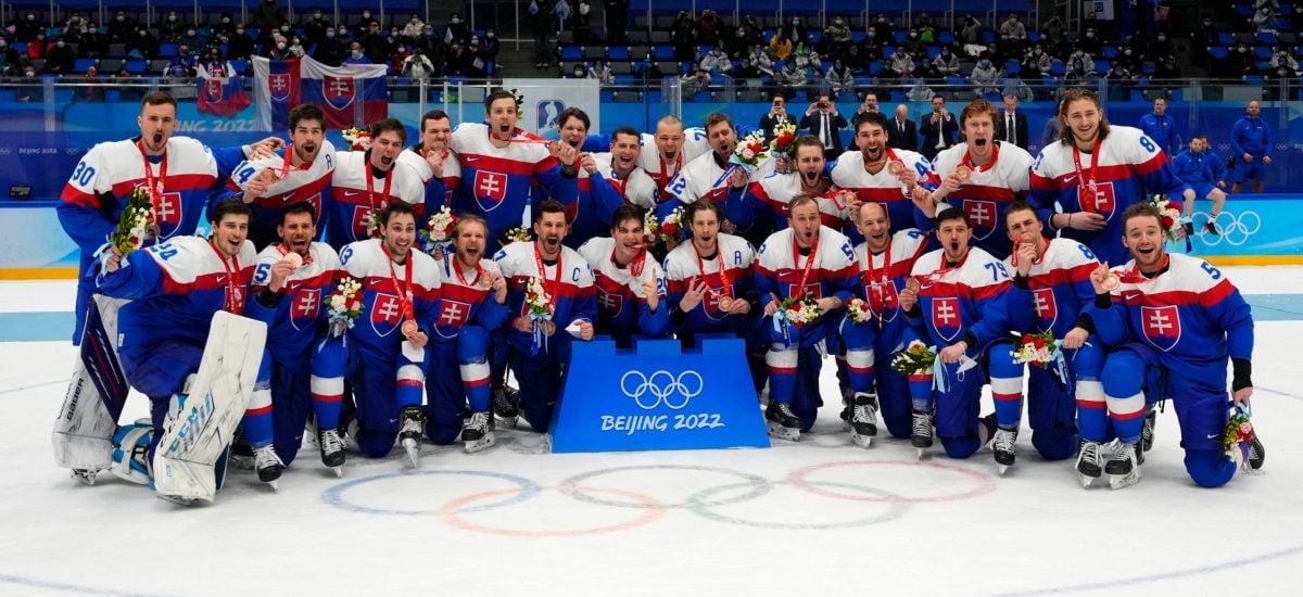 Slovenskí hokejisti vybojovali v Pekingu bronz