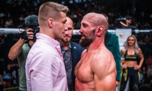 Staredown pred hlavným zápasom Oktagon 32