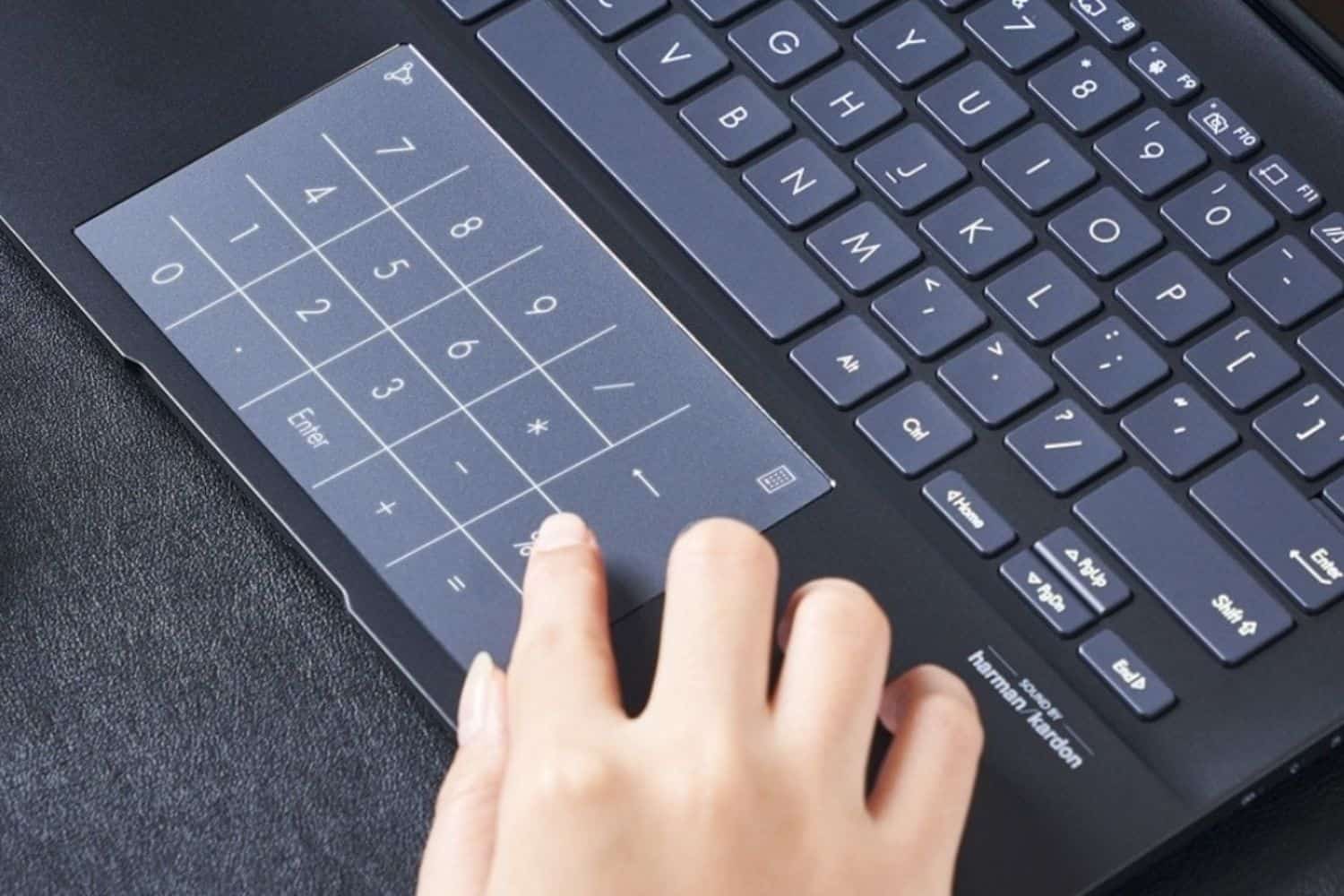 Touchpad sa vie zmeniť na numerickú časť klávesnice