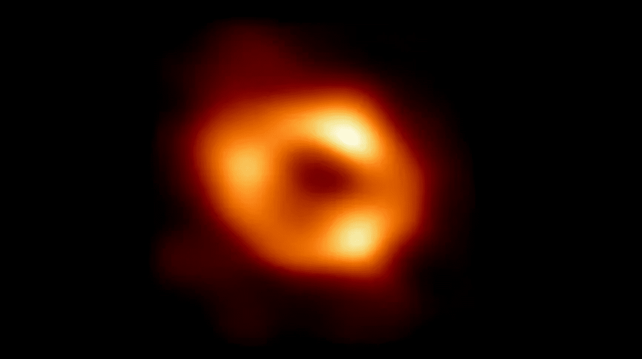 Čierna diera Sgr A, ktorá je stredom našej galaxie