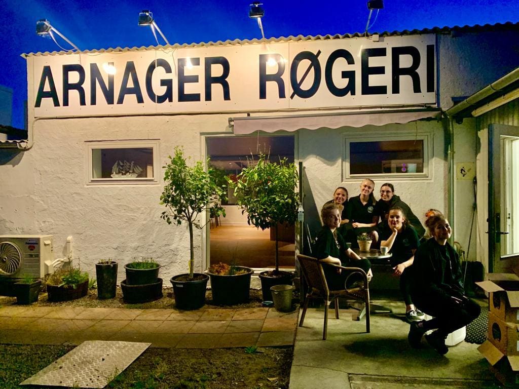 Reštaurácia Arnager Rogeri v Dánsku
