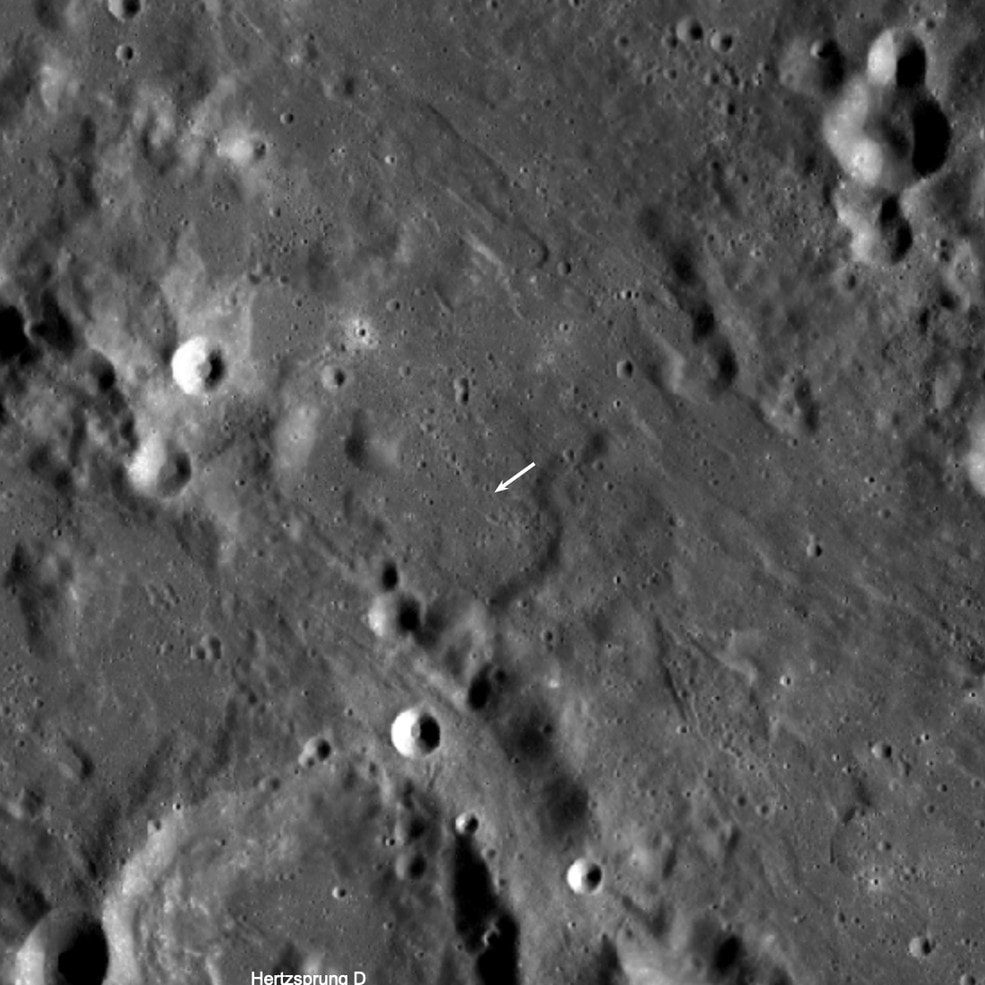 Kráter na Mesiaci.