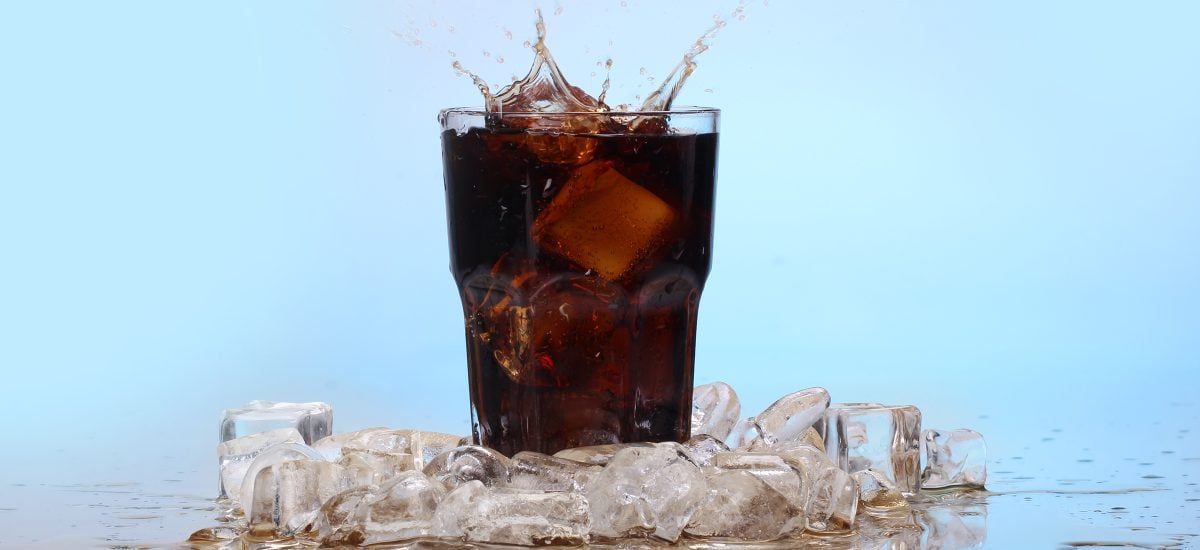 coca cola s ľadom