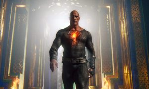 Dwayne pred veľkým greenscreenom
