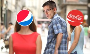 filip kuna a logá pepsi a coca-cola