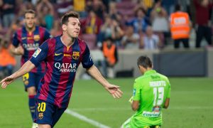 Lionel Messi počas futbalového zápasu