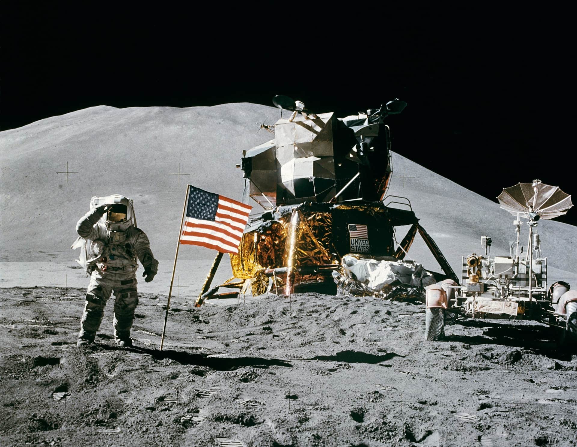 Takto vyzeral pristávací model na Mesiaci v roku 1969