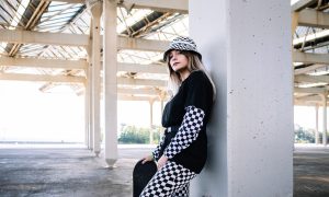 Čierno-biely Wednesday outfit