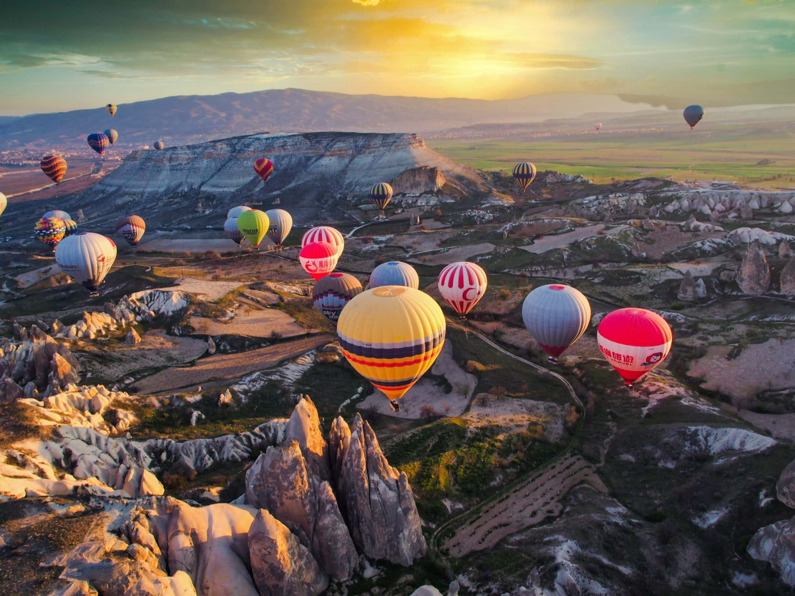 Balóny v Kapadócii Turecko