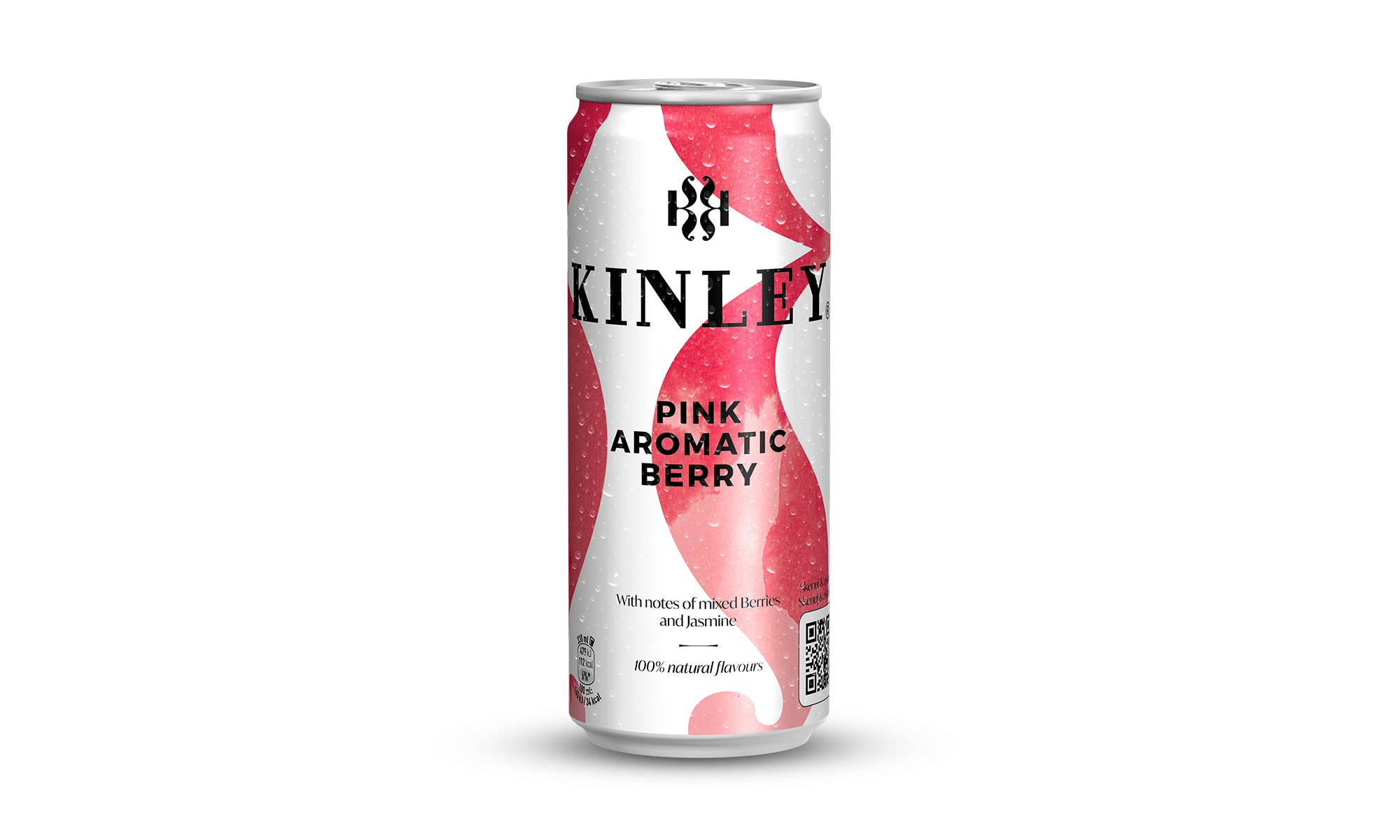 V Kinley Pink Aromatic Berry je chuť sladkého ovocia jemne doplnená kvetinovým pozadím