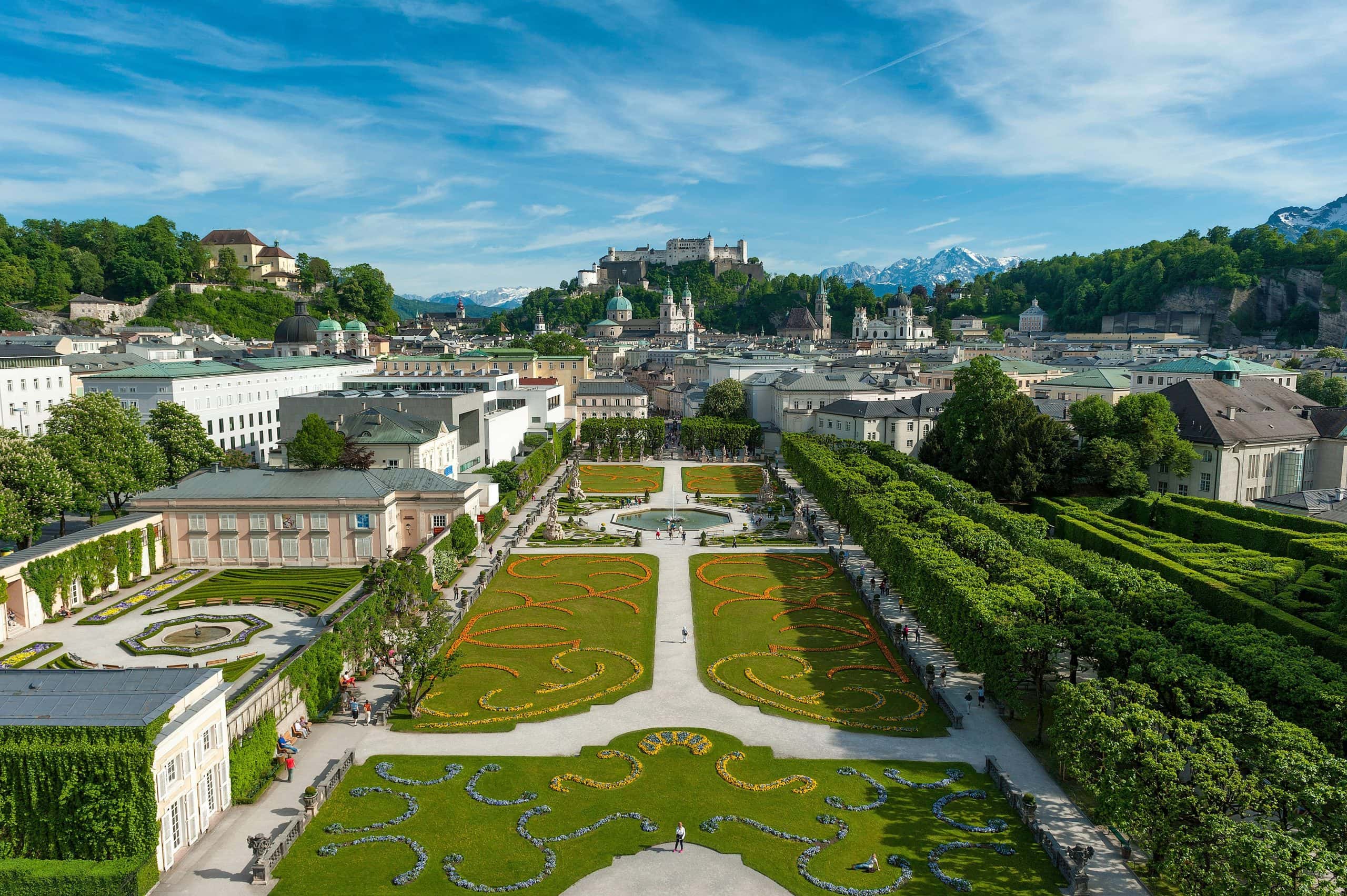 Mirabellské záhrady Salzburg