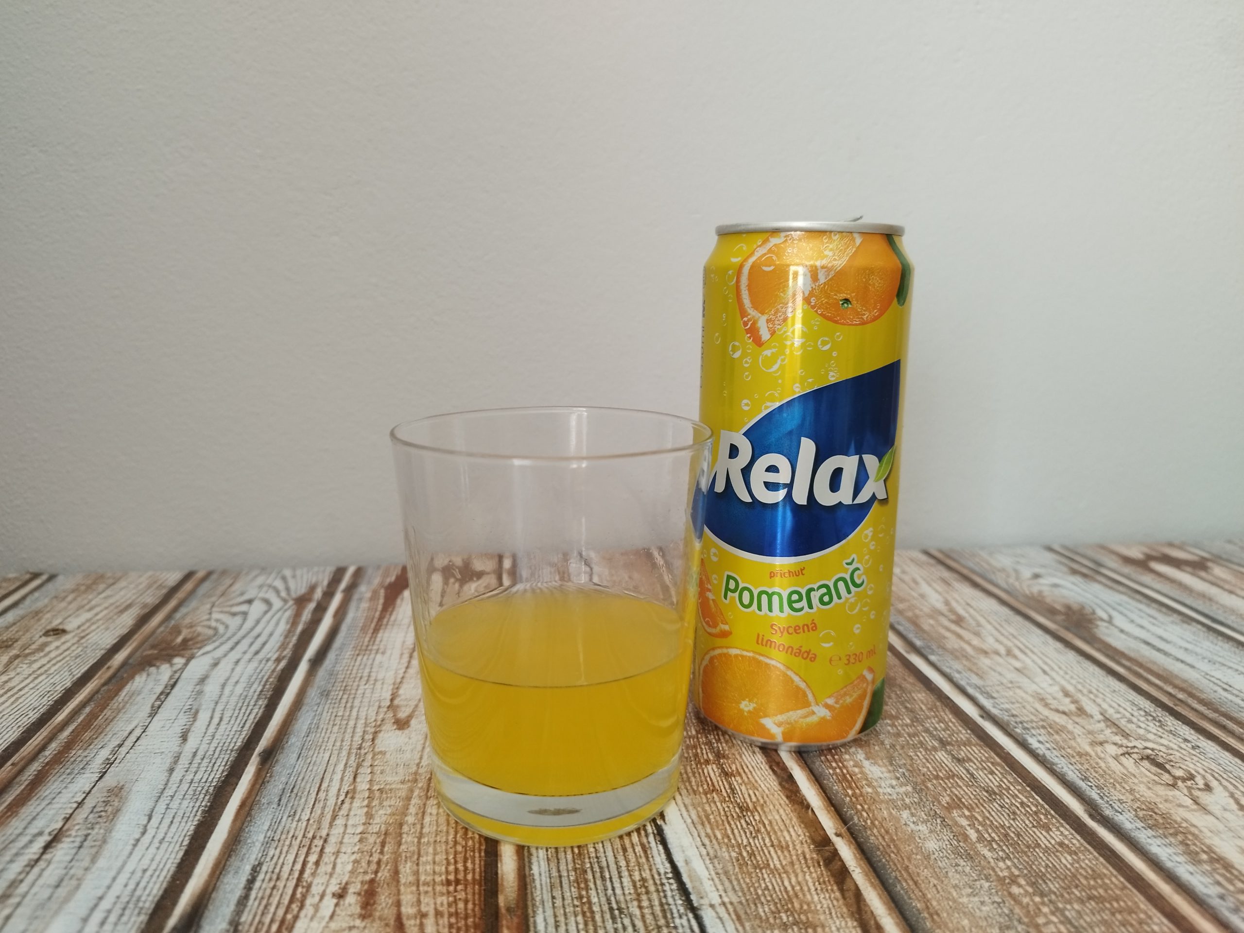Pomarančový sýtený nápoj Relax