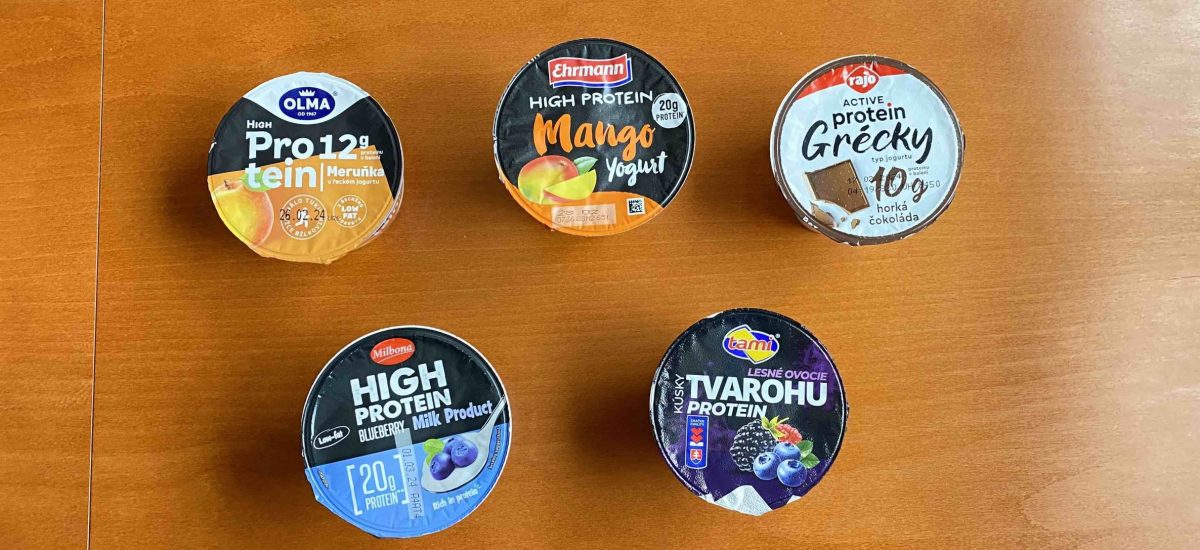proteínové jogurty