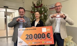 Navýšili sme darovanú sumu na 20 000 €