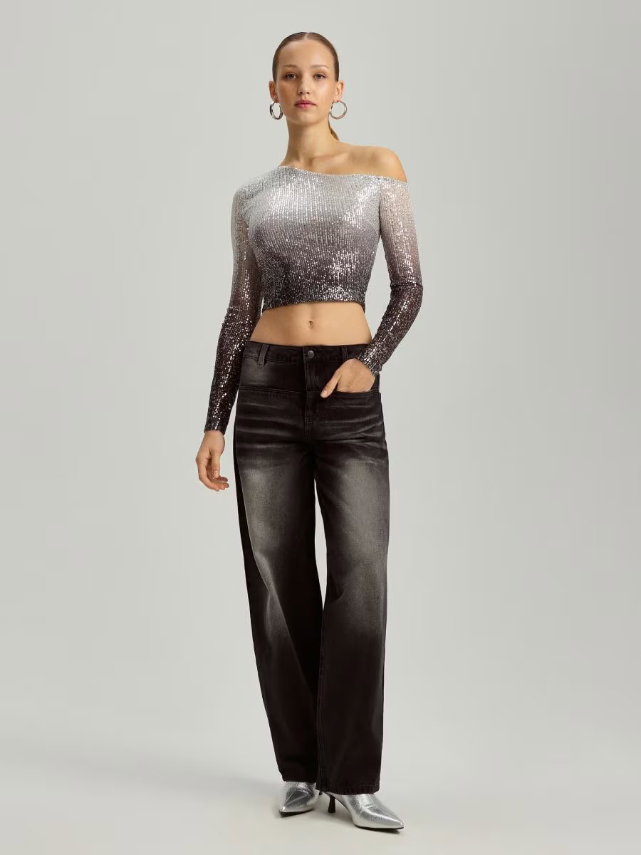ombré flitre top