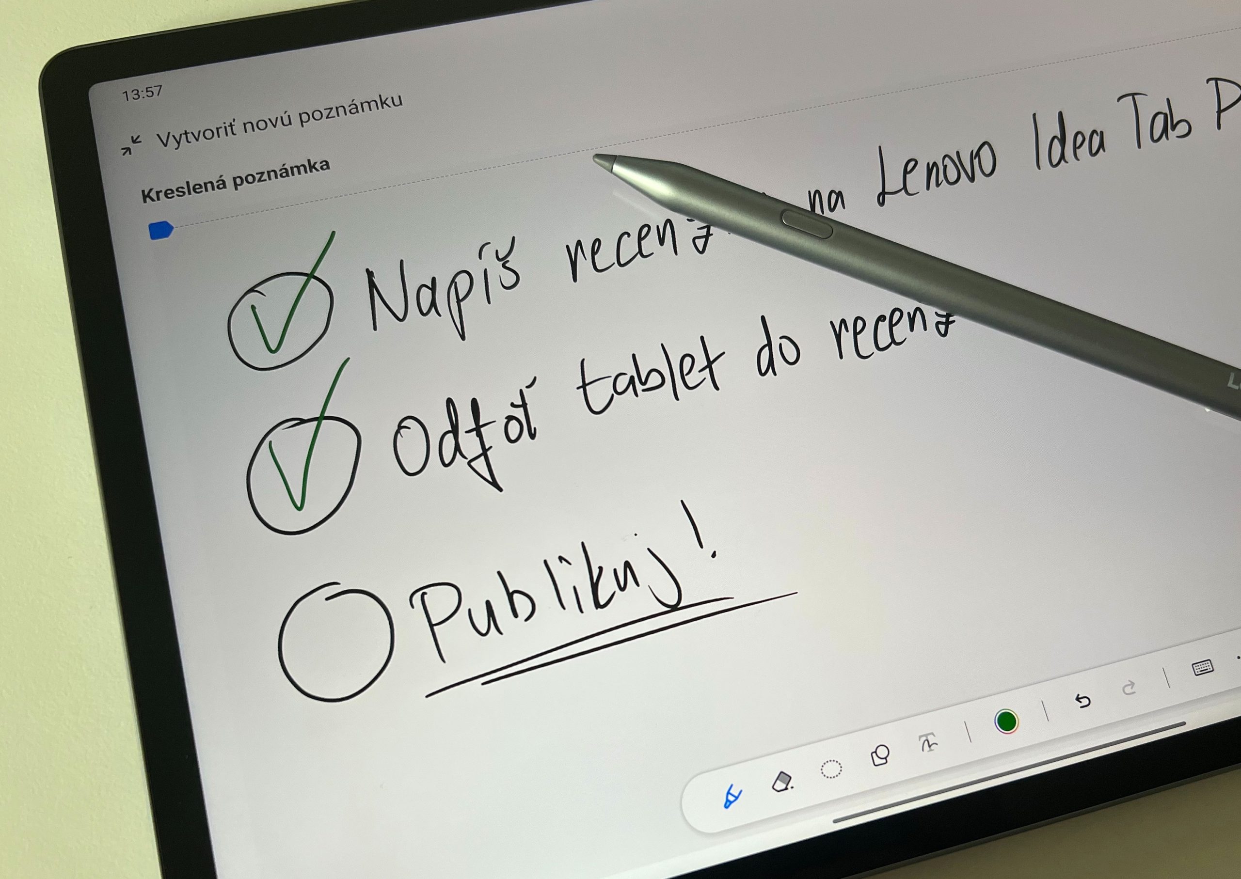 Stylus má rýchle reakcie a dobre sa ním píše