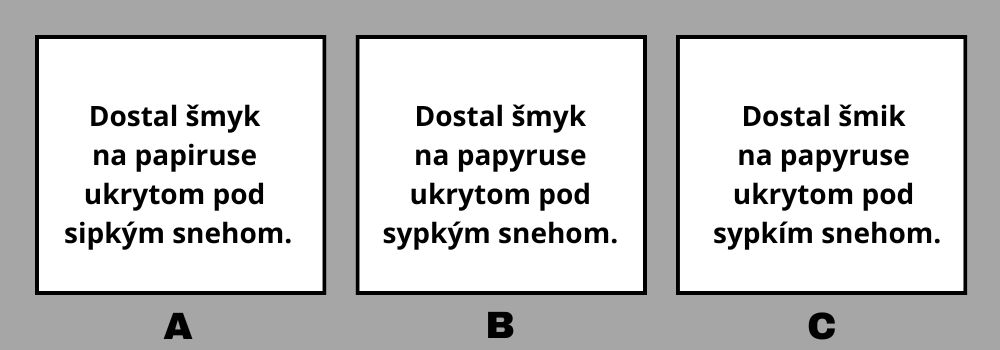 vybrané slová