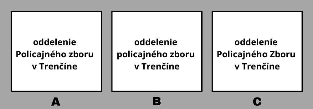 veľké a malé písmená