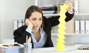 žena v office