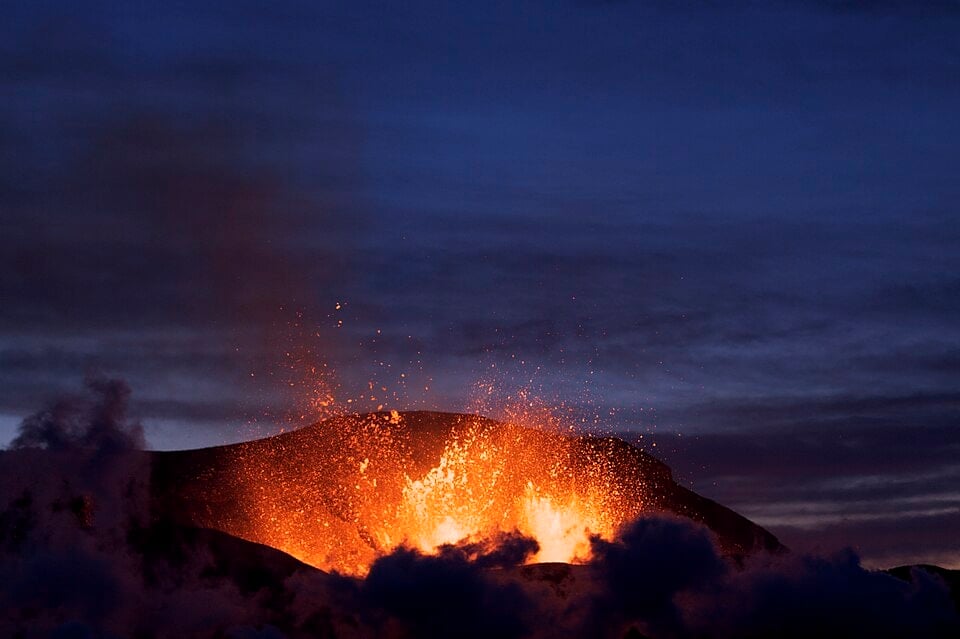 erupcia sopky