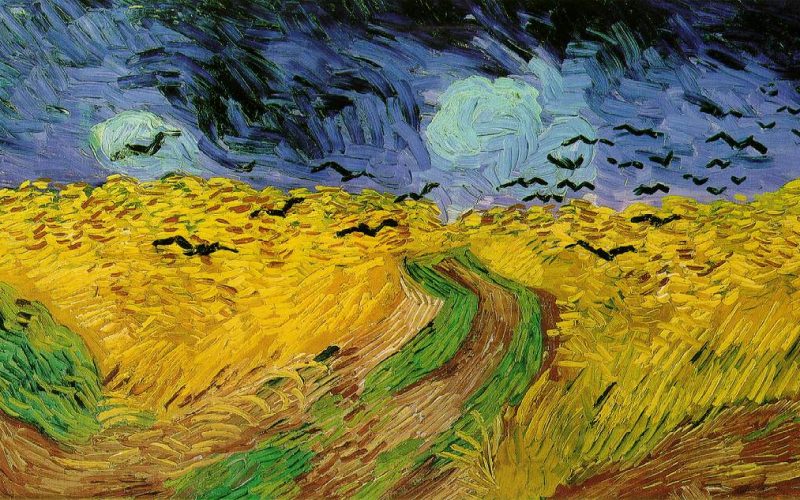 Polia pšenice pod hroziacimi mračnami (Zdroj: wikipedia.org/Vincent van Gogh)